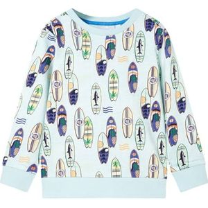 Kindertrui 104 gemêleerd zachtblauw