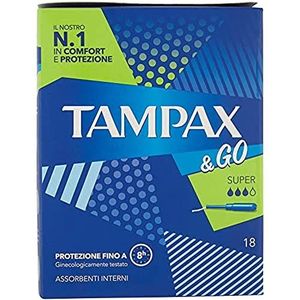 Tampax &Go Super x18 Tampons