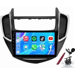 Android 14 Autoradio Sat Navi voor C-hevrolet Tracker/Trax (2014-2016) 9 Inch Touchscreen Multimedia Speler met Draadloze Carplay GPS Navigatie FM RDS Bluetooth 5G-WiFi SWC DSP,M100s