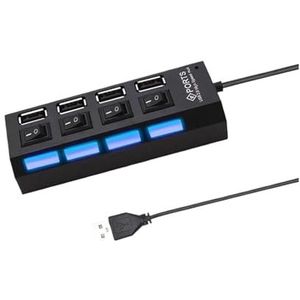 7-in-1 USB HUB USB Docking Station Extender 5Gbps Hoge Snelheid USB 3.0 HUB USB Splitter Met Schakelaarbediening(D 4-IN-1)