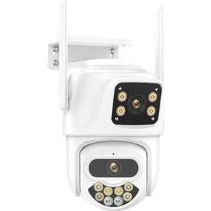 Bewakingscamera, IP Camera Outdoor 4K 9MP HD PTZ-camera Er Lens Dual Screen Auto Tracking Beveiliging 2K Video Surveillance(4MP Add 32G Card)