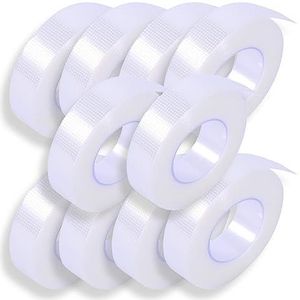 P-Beauty Medische wimperverlengingstape | hypoallergene micropore 3M wimperband | transparant | wimpertape | ademend | 1,25 cm x 9,14 m | 1-10 stuks | 10 stuks