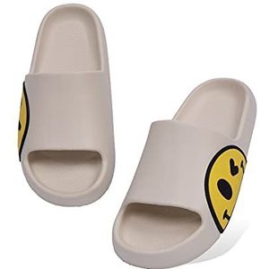 uniseks badslippers, zomerslippers, badschoenen, lichte strandsandalen, dames en heren, slippers voor kinderen, indoor, outdoor, wit, 39/40 EU