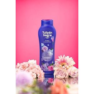 Zwarte tulp, bloemenbadgel, vochtinbrengende slaap, 650 ml, exotische en duurzame bloemengeur, dagelijkse lichaamsverzorging