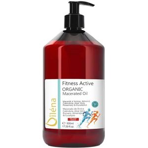 Oïléna - Pro Massageolie 500ml | Herstellend, Ontspannend | Ontlast spieren | Verstevigend | Pre-/post-training | Aloë, Arnica, Calendula, Rozemarijn, Eucalyptus