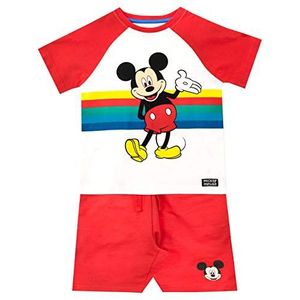 Disney Jongens T-Shirt en Short Set Mickey Mouse Veelkleurig 92