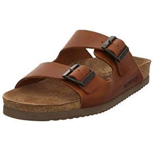 Mephisto - NERIO SCRATCH - Heren Slippers - Cognac - Gevet Leer