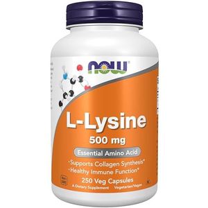Now Foods L-Lysine 500mg (250 Vcaps) Standard - Aminozuren - Aminozuur-Mix