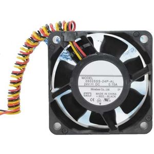 LMNCBVYA FANUC Inverter Cooling Fan 60x60x25mm 24V 0.15A - Model 06025SS-24P-AL for Efficient Cooling Solutions