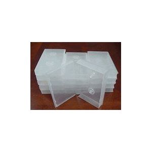 10 PCS VHS Library CASE with HUB, Clear, Full Sleeve, PSV14HUB