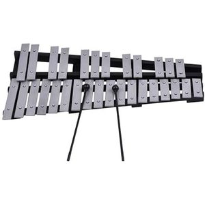 Opvouwbare 30 Note Glockenspiel Xylofoon Houten Frame Aluminium Bars Percussie Muziekinstrument Met Draagtas