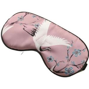 Slapende oogbedekking zijden slaapmasker voor ogen nacht zomer ademend ooglapje schaduw blinddoeken reizen dutje oogschaduw slaaphulp (roze)