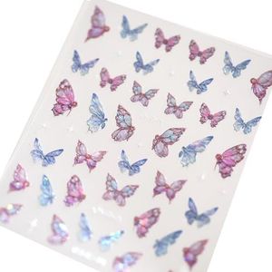 Vlinder nagelkunst stickers glanzende nagels stickers manicure accessoires zelfklevende nagelstickers nail art decoratie