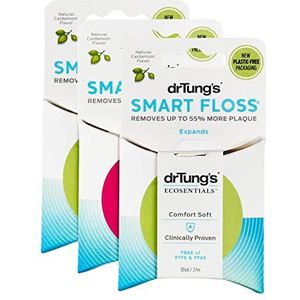 Dr. Tung's Smart Floss, 30 yds, natuurlijke kardemom smaak 1 ea kleuren mei Vary (Pack van 3)