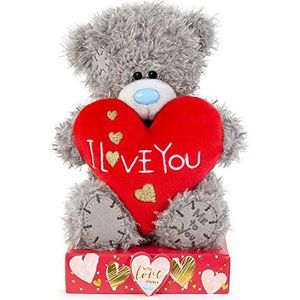 Me to You Tatty Teddy with I Love You Heart - Officiële Collectie, Blauw, Goud, Grijs, Rood