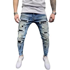 yk8fass Gescheurde Slim Jeans ep-5738, Lichtblauw, 31