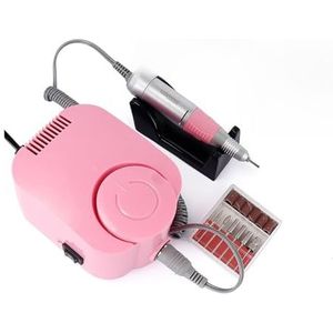 Nagelvijl elektrisch, 35000 RPM Elektrische Nagel Boor Manicure Machine Set for Nagel, Pedicure Machine, Vingernagel Boor Apparatuur, Manicure Gereedschap(Pink)
