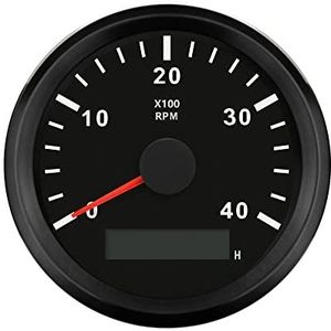 ELING Elektronische toerenteller REV 0-4000RPM 85mm 9-32V achtergrondverlichting