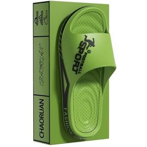 Slippers EVA-pantoffels for dames in de zomer - lichtgewicht sandalen met dikke zool for binnenhuisgebruik(Green,47 EU)