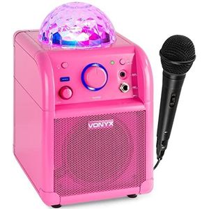 Karaoke Set met Microfoon en Echo Effect - Vonyx SBS50P - Bluetooth Speaker met Jelly Ball Licht - 50 Watt