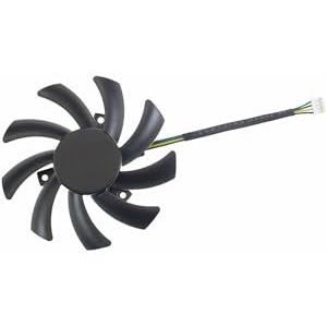 85MM T129215SU DC12V 0.50AMP 4-pins grafische kaartventilator voor PNY voor GeForce voor RTX 4070 4060 Ti voor VERTO Dual Fan DLSS(White plug)