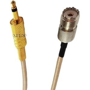 UHF SO239 Socket naar 3,5 mm Mono 1/8 inch Mannelijke voor CCTV CCTV Camera, Monitorantenne, RG316 Pigtail-kabel, 15/20/30/50 cm, 1/2/3/5/10 m (Kleur: 10m)