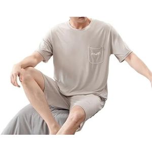 Premium pyjama's for heren, groot en lang, Home Essentials, zachte stretch loungeset, ademend, elastische taille, nachtkleding, ontspannende thuiskantoorkleding, comfortabele outfit for de hele dag(TM