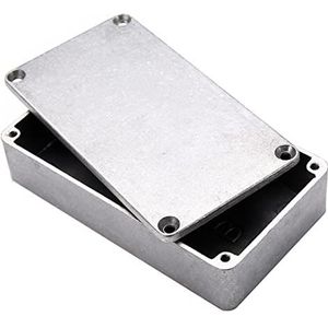 Vogueing Tool Waterdichte behuizing van gegoten aluminium voor elektronische projecten en buitenvoeding (1 stuk - 1590B+ 122 x 66 x 39,5 mm)