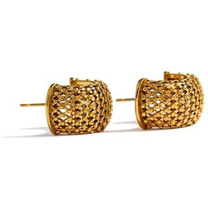 Oorstekers Roestvrijstalen ongebruikelijke oorbellen Verklaring Metalen Goud Geometrische Vrouwen Stud Oorbellen Gala Gift Oorsieraden