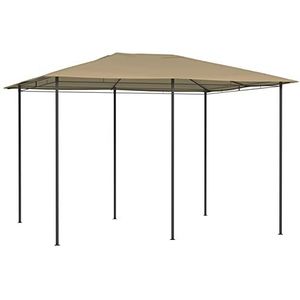 Tidyard Gazebo Tent Party Tent Outdoor Patio Luifel Overkapping voor Outdoor Evenementen 3 x 4 x 2,6 m Taupe 160 g/m² Luifels & Tuinhuisjes Huis & Tuin