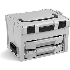 Bosch Sortimo LS-Boxx 306 gereedschapskoffer set in antraciet | Met i-Boxx 72 C3 & LS-lade 72 | Bosch gereedschapskoffer leeg | compatibel met LBoxx