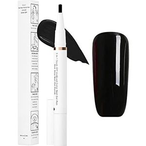 Nagellak Pen, 3-in-1 One Step Nail Art Pen, UV Soak Off Gel LED Nagellakpen voor DIY Manicure Vrouwen Meisjes Gift