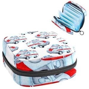 Opbergtas voor maandverband, menstruatiekit tas voor school, menstruatiecup zakje, maandverband organizertas, aquarel ambulance