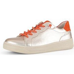 Gabor Low-Top sneakers voor dames, lage schoenen voor dames, poeder pompoen 62, 35.5 EU