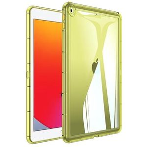 Voor iPad 9.7 6e/5e Generatie Tablet Case, Zachte Clear Transparante Case Voor iPad 9.7 Inch 2018/2017, Schokabsorptie, Slim Fit Lichtgewicht Bumper Case, Geel