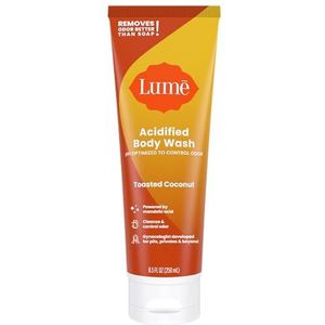 Lume Acidified Body Wash - 24-uurs geurbestrijding - Verwijdert geuren beter dan zeep - Hydraterende formule - Geformuleerd zonder SLS of parabenen - OB/GYN Ontwikkeld - 240ml (Geroosterd