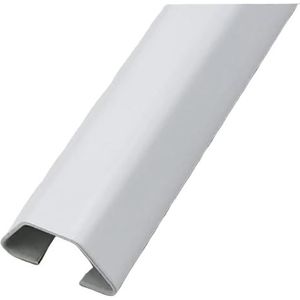 Kabelbeheer voor vloer Zelfklevende kabelgoot van roestvrij staal for vloer en wand, veelkleurig, verschillende maten(White,60x15x40mm)
