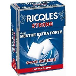 Ricqlès Strong kauwgom zonder suiker, extra sterke mintsmaak 24 g by Ricqlès