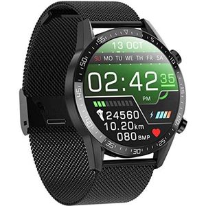 Smart Horloge L13 Business Mannen Bluetooth Call Mannen Horloge ECG Druk Hartslag Fitness Tracker Sport Smartwatch PK L16 L19 voor Android Ios-A