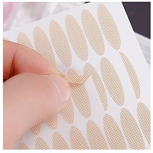 Jinggege Zelfklevende onzichtbare kant dubbele ooglid tape stickers slank en breed type geassorteerd oog deksel stickers vezel make-up set (Color : 1)