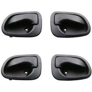 Binnendeurgreep Voor Hyundai Voor Accent Voor Atos 1997-2005 Auto Interieur Deurgrepen Links Rechts Zwart(Zwart,4PCS)