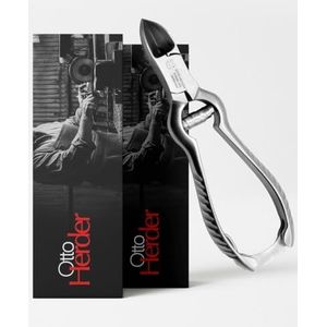 OTTO HERDER Nageltang - pedicuretang met bufferveer 13,5 cm roestvrij voor het knippen van teen- en vingernagels