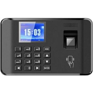 Aanwezigheidsmachine voor medewerkers Intelligente biometrische vingerafdruk Wachtwoordaanwezigheidsmachine Tijdklok Werknemer inchecken Recorder LCD-scherm Spraakmelding voor kleine bedrijven en kant