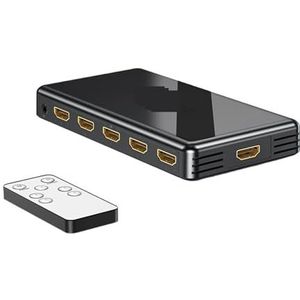 4K 60Hz -schakelaar 5x1 3x1 videoswitcher 5/3 in 1 uit met IR-afstandsbediening,Schakelde soepel(5 in 1)