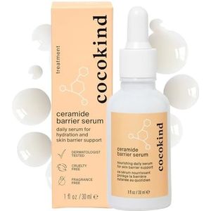 Cocokind Ceramide Serum, Hydrating Serum for Face, Skin Barrier Repair Face Serum with Ceramides, Ceramide Moisturizer and Lactic Acid Serum