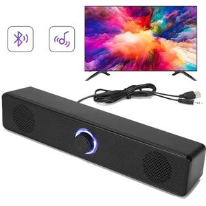 PC Soundbar Bedrade en draadloze Bluetooth-luidspreker USB-aangedreven soundbar Geschikt for tv, pc, laptop, gaming, thuisbioscoop, surround-audiosysteem(Bluetooth Version)