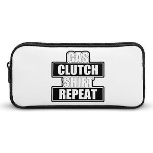 Gas Clutch Shift Herhaal Grappige Pen Case Potlood Hoge Capaciteit Pouch Briefpapier Tas Make-up Cosmetische Organizer voor Mannen Vrouwen, Stijl, 22*12*5cm, MHXYZHW