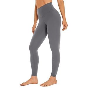 CRZ YOGA Womens Butterleuse Hoge Taille Workout Leggings Lef 28'' Hoge Taille Volledige Lengte Zachte Atletische Yoga Broek Donkere koolstof M