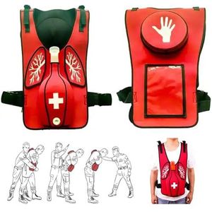 anti-verstikkingsapparaat, Simulatietrainingsvest Draagbaar reanimatie-EHBO-trainingsmodel Heimlich EHBO-trainingsvest for lesdemonstraties(Adult)