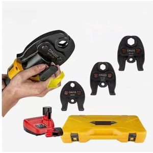 Draagbare oplader Hydraulische klem Mini elektrische krimptang Koper en aluminium Stroomkabel Gereedschap Automatische reset Gehumaniseerd ontwerp(Tool Kit DN-I)